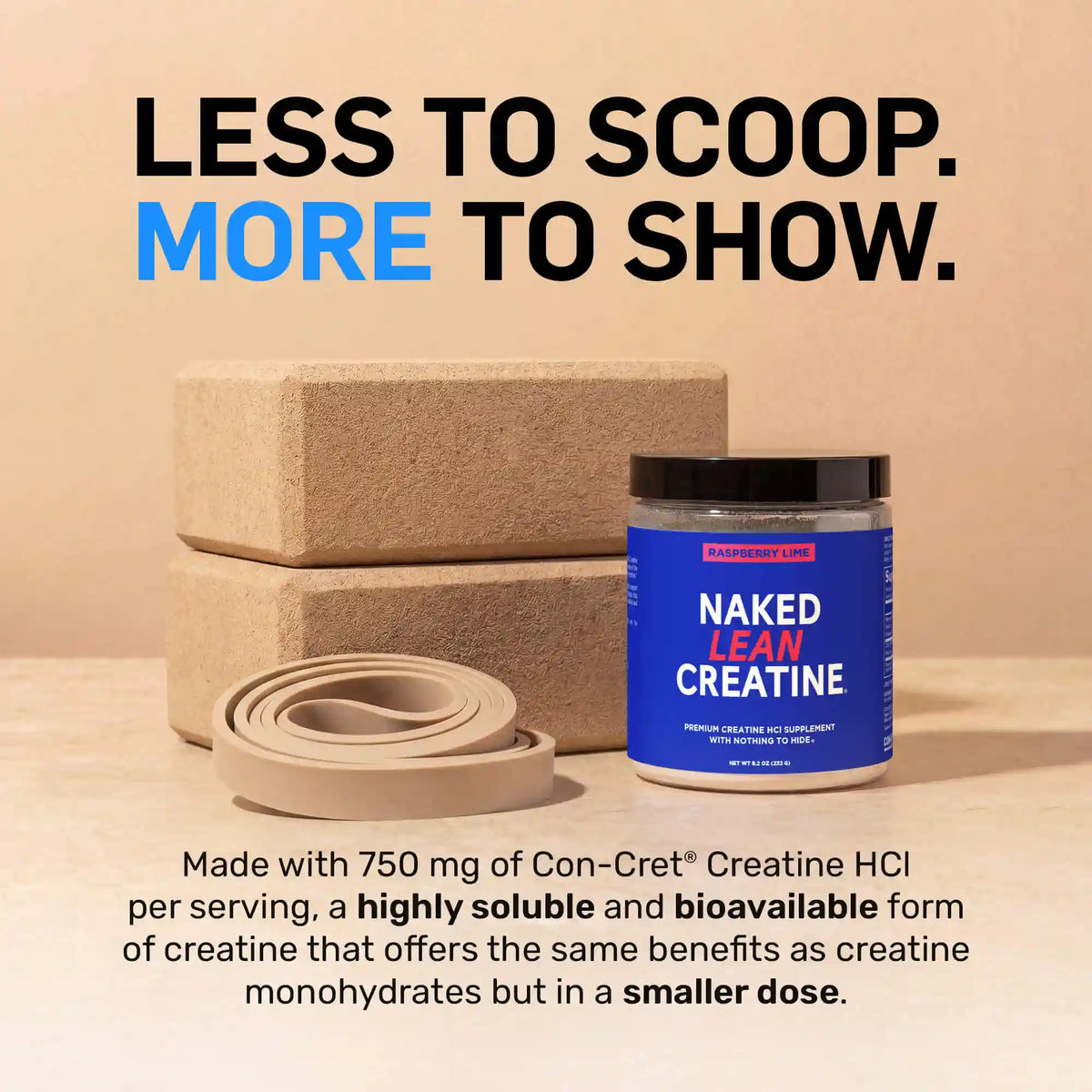 Raspberry Lime Creatine HCl Powder | Naked Lean Creatine - 231g
