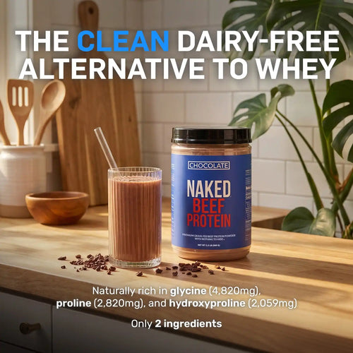Chocolate Beef Protein Powder | Naked Chocolate Beef Protein - 1.2LB