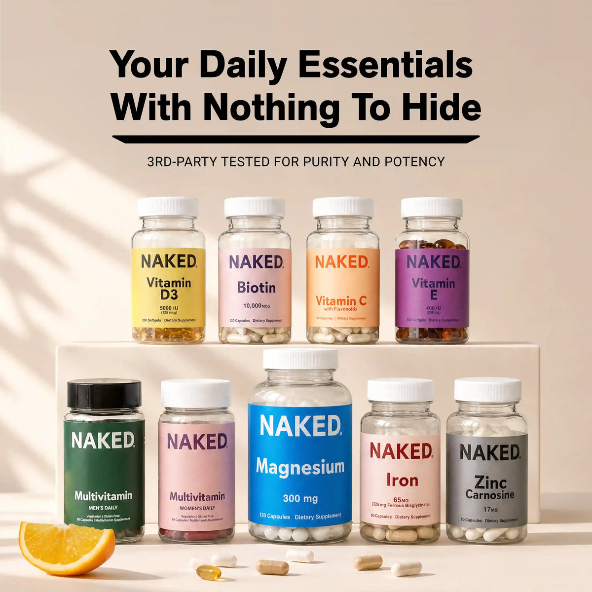 Multivitamin for Men | Naked Men's Multi - 60 Capsules