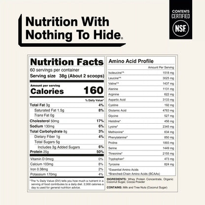 Chocolate Whey Protein Powder | Naked Chocolate Whey - 5LB