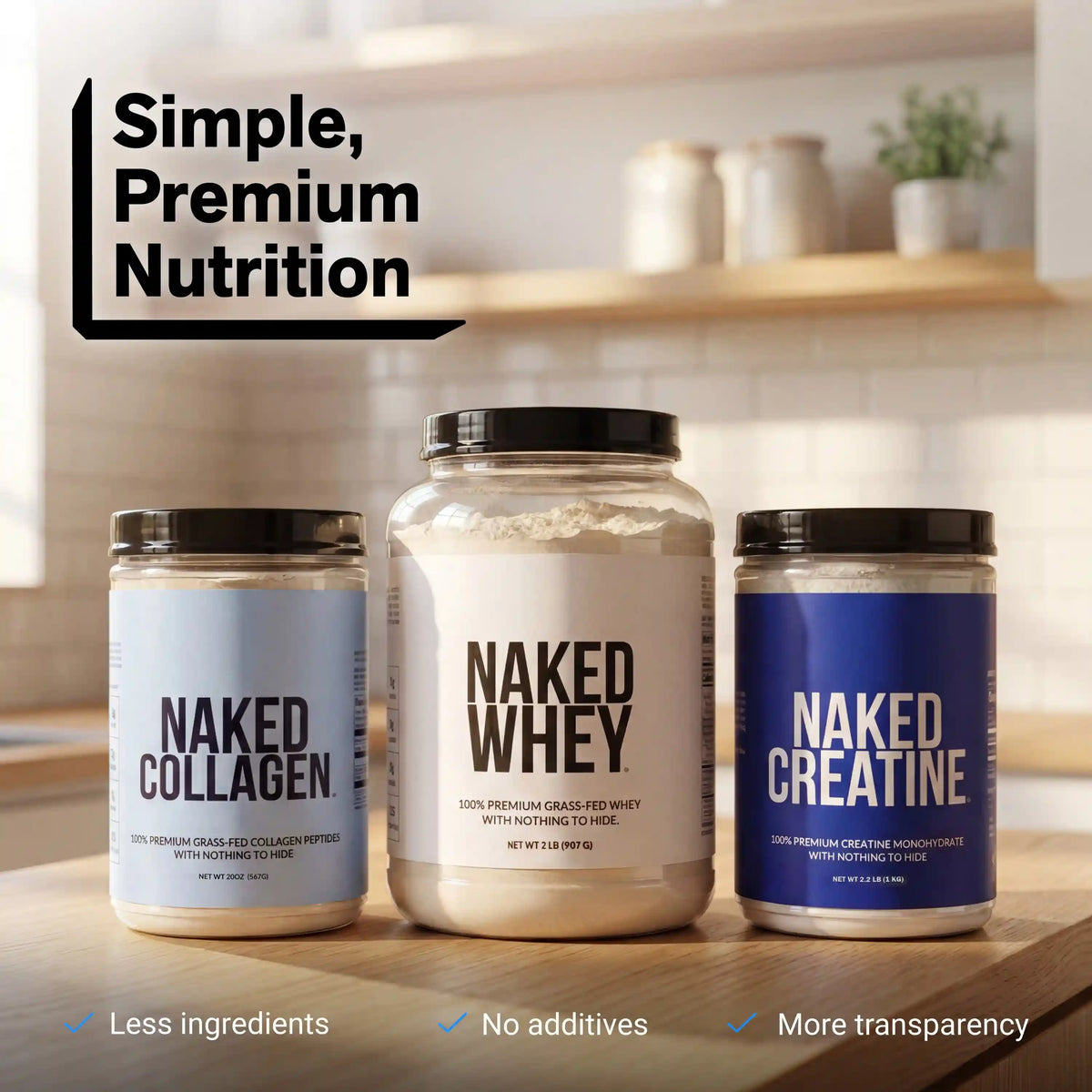 Lemon Lime Creatine Monohydrate Powder | Naked Creatine - 2.2LB