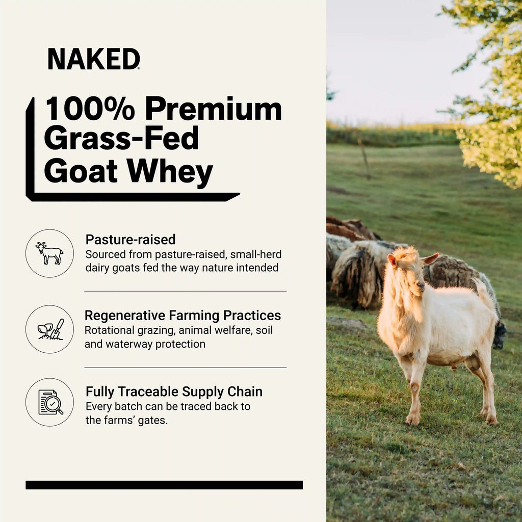Chocolate Goat Whey Protein Powder | Naked Goat - 2lb