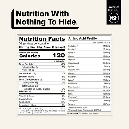Pea Protein Powder | Naked Pea - 5LB